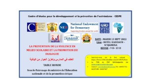 Violence scolaire (TDR de la Table Ronde du 13 septembre)