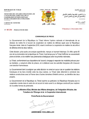 Le retrait des troupes françaises du Tchad est une revendication populaire. Le retrait des troupes françaises du Tchad est une revendication populaire.