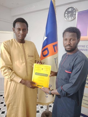 M. Oumar Mahamat Saleh (à droite) le coordinateur Mht Ali (à gauche) M. Oumar Mahamat Saleh (à droite) le coordinateur Mht Ali (à gauche)