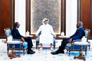 Tshisekedi et Kagame sous les auspices de Qatar Tshisekedi et Kagame sous les auspices de Qatar