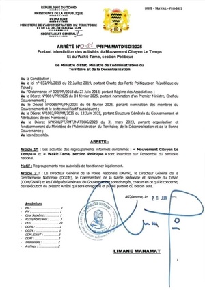 Au Tchad, l'interdiction de toute forme d’expression peut engendrer une radicalisation de l’opposition Au Tchad, l'interdiction de toute forme d’expression peut engendrer une radicalisation de l’opposition