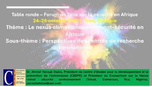 Dr. A. Yacoub appelle à l’intégration des centres de recherche dans les dispositifs de prévention des conflits climatiques 
