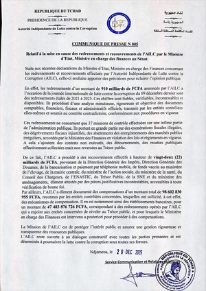 Banques sous protection, contrôles interdits : enquête sur un pillage d’État à 27 000 milliards de FCFA Banques sous protection, contrôles interdits : enquête sur un pillage d’État à 27 000 milliards de FCFA