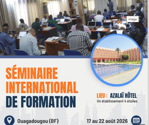 Burkina: Rencontre internationale des planificateurs et gestionnaires de projets - Edition d'août 2026