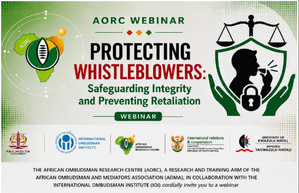 AORC | Webinaire sur la protection des lanceurs d’alerte : Protéger l’intégrité et prévenir les représailles