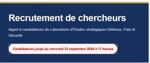 Recrutement de chercheurs