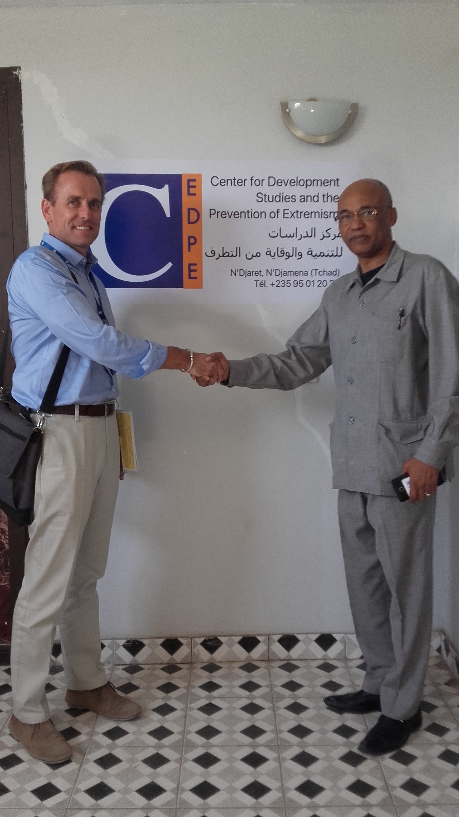 Visite de courtoisie au cedpe d'un représentant du Pnud