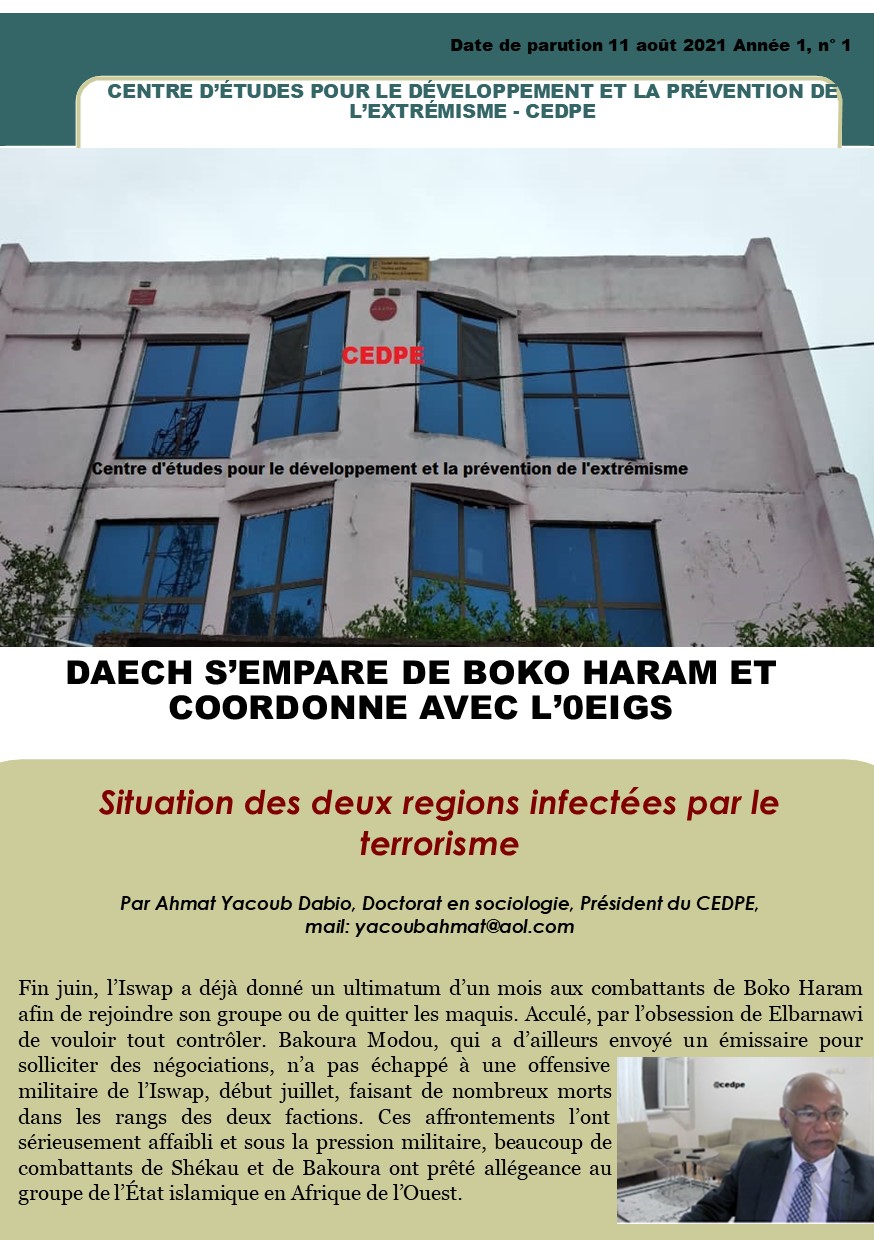 "Un groupe de chercheurs sera constitué pour produire un projet pratique de la réinsertion des désengagés" Ahmat Yacoub à Africa24