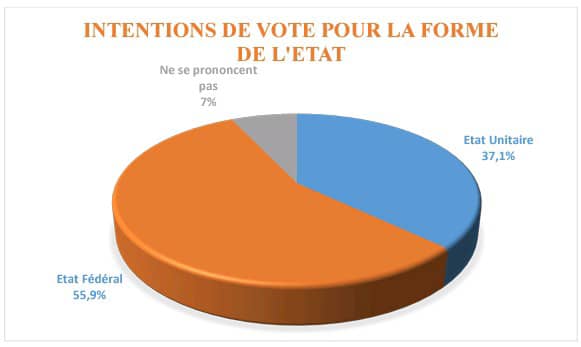 Sondage : Au Tchad, 55,9% de la population penchent pour la forme fédérale de l’Etat