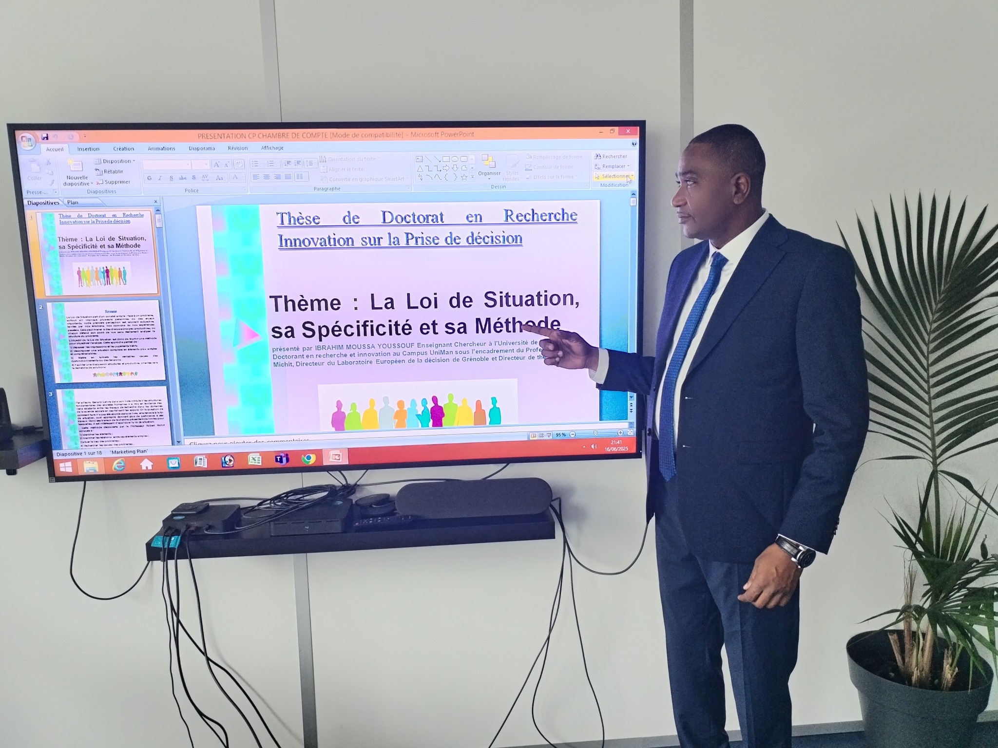 Le vice président du CEDPE obtient son doctorat