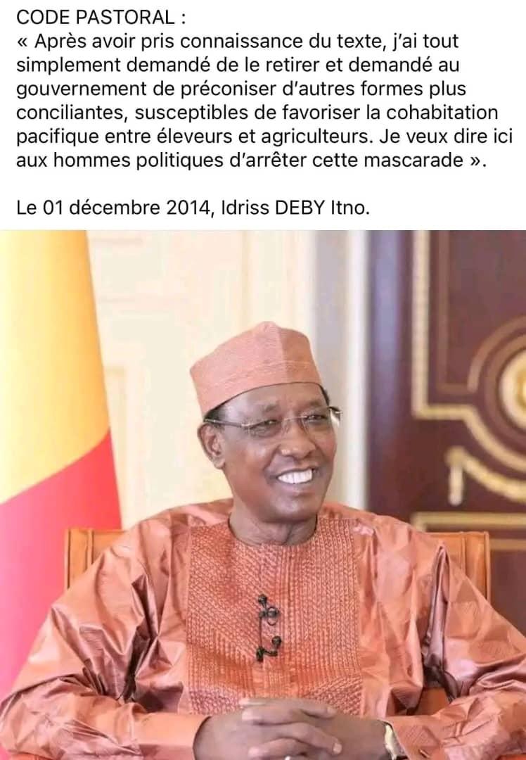 Le code pastoral au Tchad qui fait polémique.