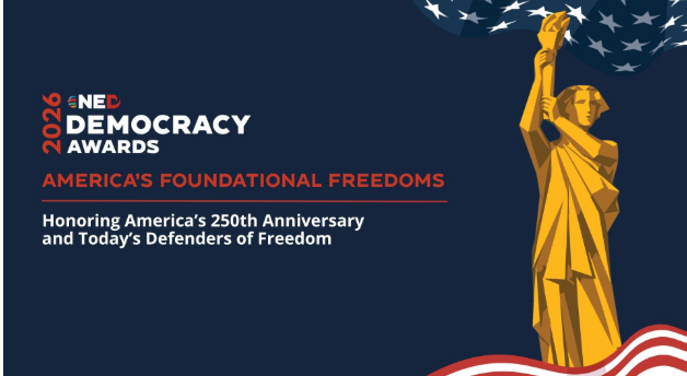 NED annonce les lauréats des Democracy Awards 2026