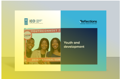Youth and development - Le webinaire d’aujourd’hui a réuni des collègues du Bureau indépendant d’évaluation du PNUD, du Centre régional de services pour l’Afrique, du UNDP Youth Co