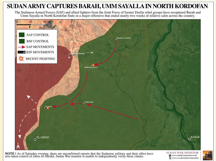 L’armée soudanaise a avancé sur plusieurs positions tenues par les FSR