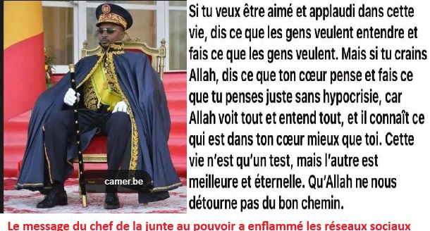 Le chef de la junte au pouvoir au Tchad se remet-il à Dieu?