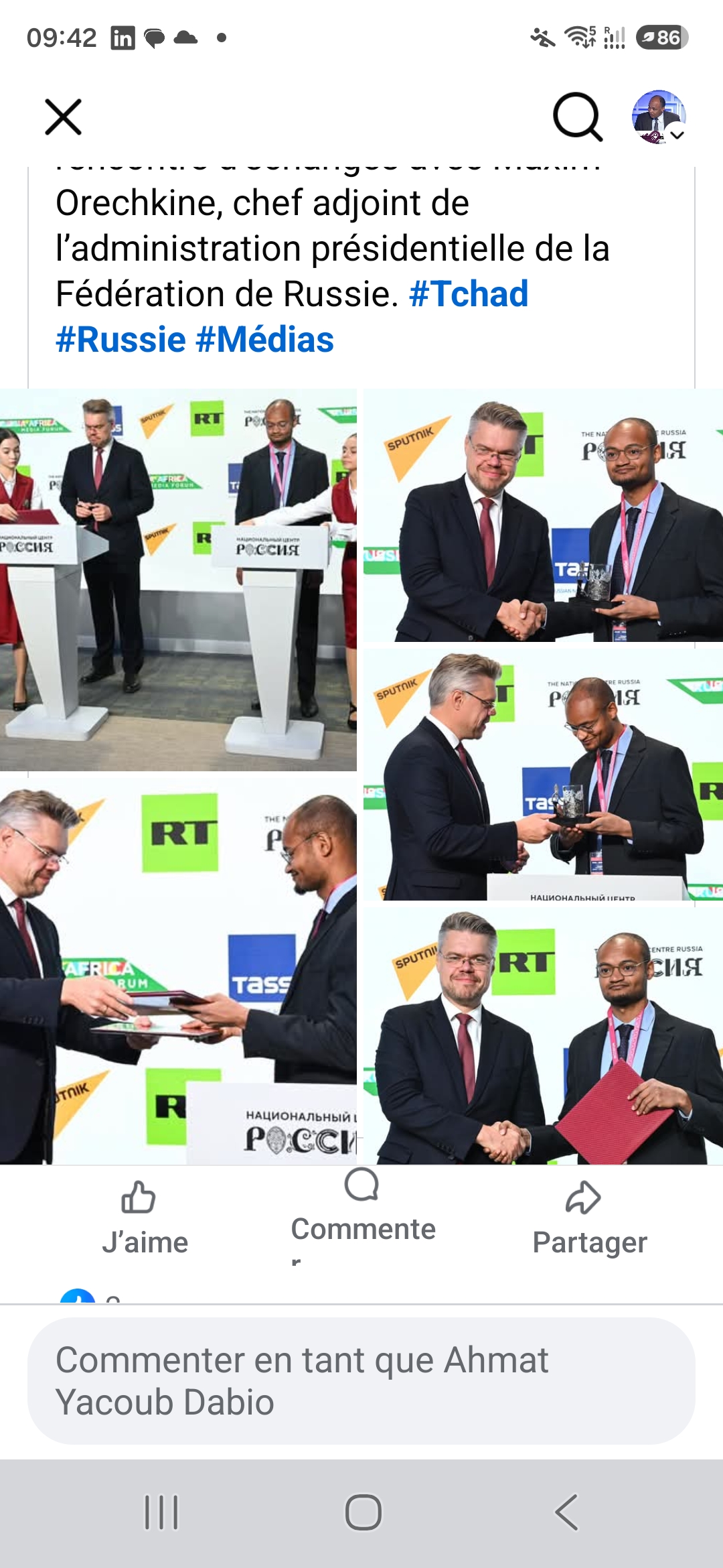 Alwihda Info signe un accord de coopération avec Sputnik à Moscou