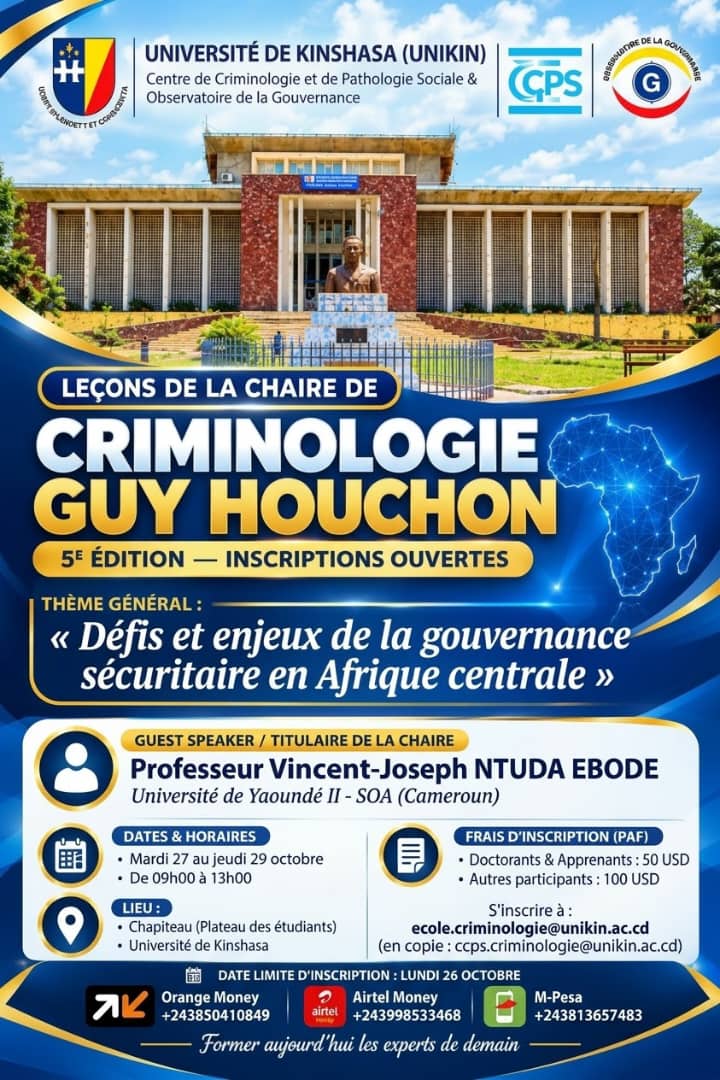 Atelier sur les défis et les enjeux de la gouvernance sécuritaire en Afrique