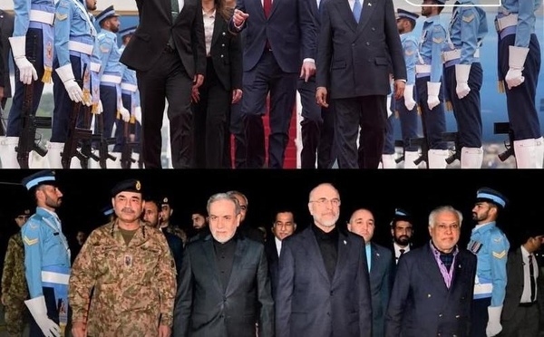Le chef d'état-major de l'armée pakistanaise a reçu la délégation iranienne en uniforme militaire et la délégation américaine en tenue de cérémonie
