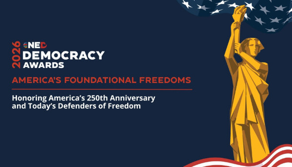 NED annonce les lauréats des Democracy Awards 2026