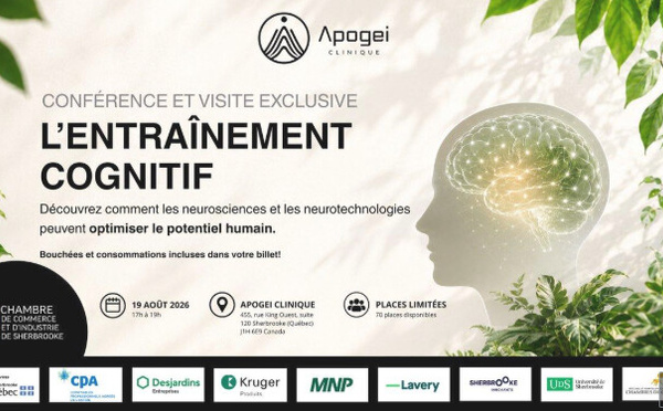 Conférence sur les neurosciences appliquées, le mercredi 19 août chez Apogei Clinique