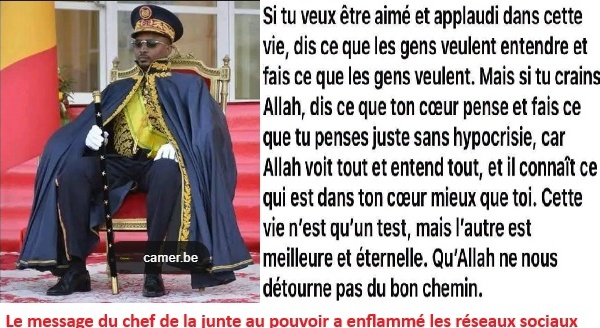 Le chef de la junte au pouvoir au Tchad se remet-il à Dieu?