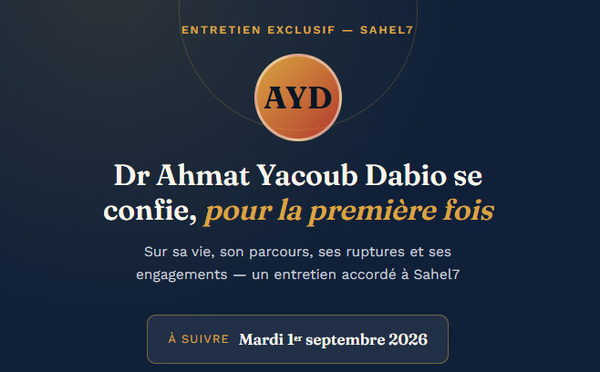 Dr Ahmat Yacoub Dabio se confie, pour la première fois sur sa vie, son parcours, ses ruptures et ses engagements