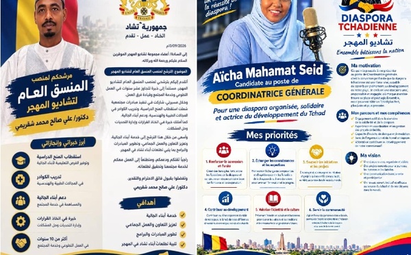 Diaspora tchadienne: Deux candidats pour le poste de coordinateur général